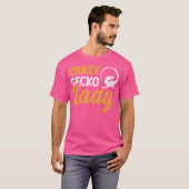 Crazy Gecko Lady I Gecko T-shirt (Voorkant volledig)