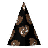 Crazy Gekke Brown Poop Emoji Feesthoedjes (Achterkant)