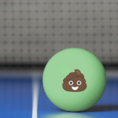 Crazy Gekke Brown Poop Emoji Pingpongbal (Net)