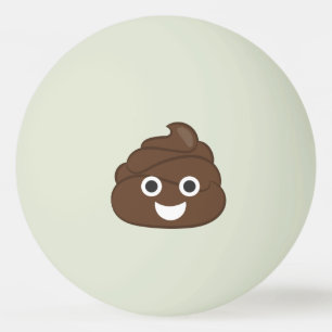 Crazy Gekke Brown Poop Emoji Pingpongbal