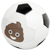 Crazy Gekke Brown Poop Emoji Voetbal (Drie kwart)