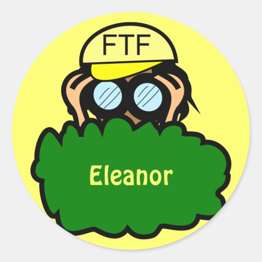 Crazy Geocacher Geocaching Swag Funny Stickers (Voorkant)