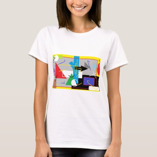 Crazy Geometry lange mouw shirt (Voorkant)
