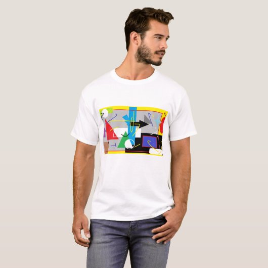 Crazy Geometry T-Shirt (Voorkant volledig)