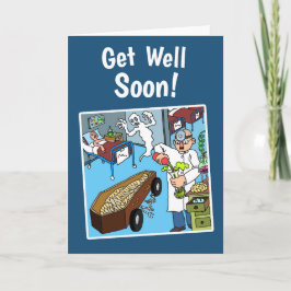 Crazy Get Well Spoedig Kaart w / witte envelop