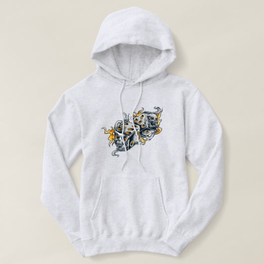 Crazy ghost 👻 hoodie (Design voorkant)