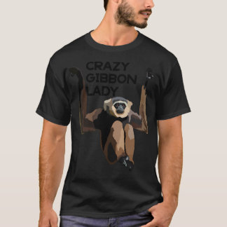 Crazy Gibbon Lady T-shirt