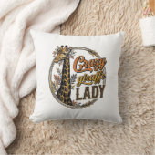 Crazy Giraffe Dames Vintage Gravure Shirt Ontwerp_ Kussen (Deken)