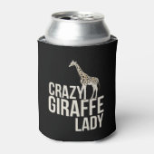 Crazy Giraffe Lady Blikjeskoeler (Blikje Voorkant)