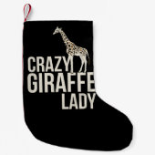 Crazy Giraffe Lady Kleine Kerstsok (Voorkant)