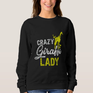 Crazy Giraffe Lady  Zoo Keeper Girls Vrouwen Trui