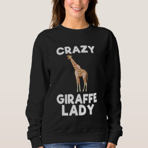 Crazy Giraffe Lady Zookeeper Animal Girls Vrouwen Trui