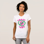 Crazy Gluten-Free Lady T-shirt (Voorkant volledig)