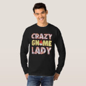 Crazy Gnome Lady With Elf Garden Miniature T-shirt (Voorkant volledig)