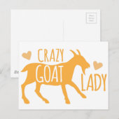Crazy Goat Lady Briefkaart (Voorkant / Achterkant)