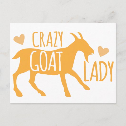 Crazy Goat Lady Briefkaart (Voorkant)