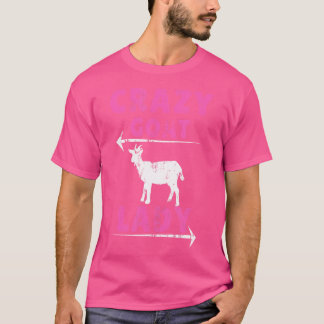 Crazy Goat Lady Funny Goats Lovers Boer T-shirt