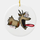 Crazy Goat Lady GetYerGoat Keramisch Ornament (Achterkant)