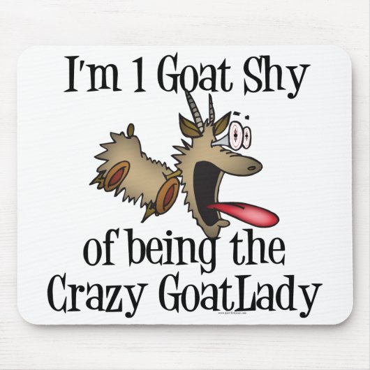 Crazy Goat Lady GetYerGoat Muismat (Voorkant)