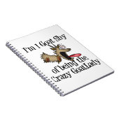 Crazy Goat Lady GetYerGoat Notitieboek (Rechterzijde)