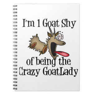 Crazy Goat Lady GetYerGoat Notitieboek
