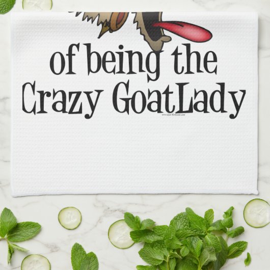 Crazy Goat Lady GetYerGoat Theedoek (Gevouwen)