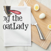 Crazy Goat Lady GetYerGoat Theedoek (Quarter Fold)