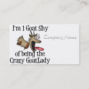 Crazy Goat Lady GetYerGoat Visitekaartje