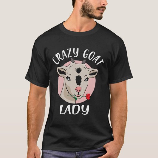 Crazy Goat Lady  Goat  Valentine s Day T-shirt (Voorkant)