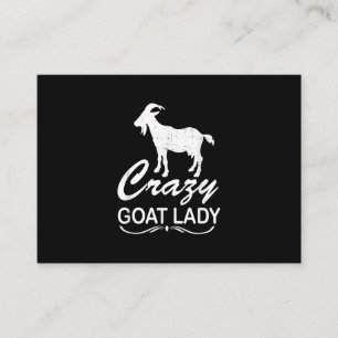 Crazy Goat Lady Shirt Goat Tshirt Goat Farmer Visitekaartje