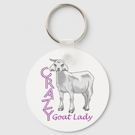 CRAZY GOAT LADY SLEUTELHANGER (Voorkant)