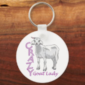 CRAZY GOAT LADY SLEUTELHANGER (Voorkant)