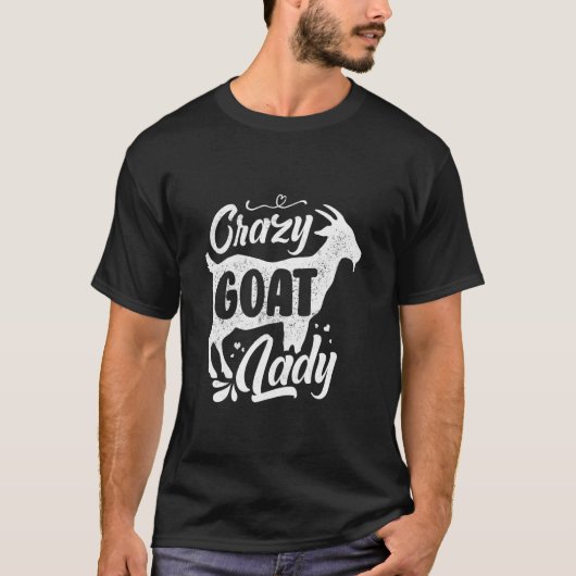 Crazy Goat Lady T-shirt (Voorkant)