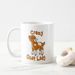 CRAZY GOAT LADY | TotaalGoatally™ Koffiemok