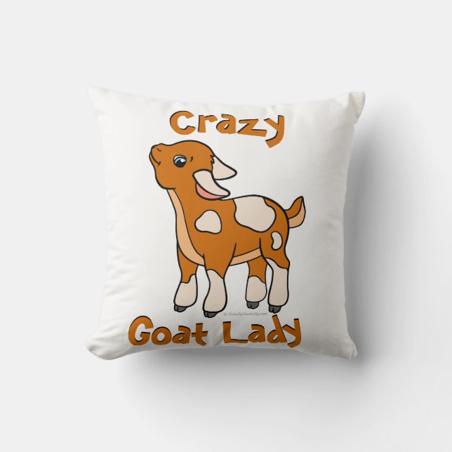 CRAZY GOAT LADY | TotaalGoatally™ Kussen (Voorkant)