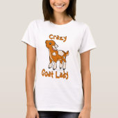 CRAZY GOAT LADY | TotaalGoatally™ T-shirt (Voorkant)