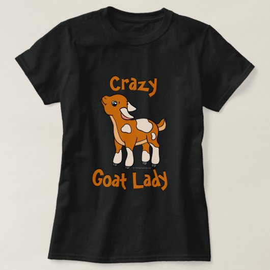 CRAZY GOAT LADY | TotaalGoatally™ T-shirt (Design voorkant)