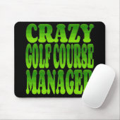 Crazy Golf Course Manager in het groen Muismat (Met muis)