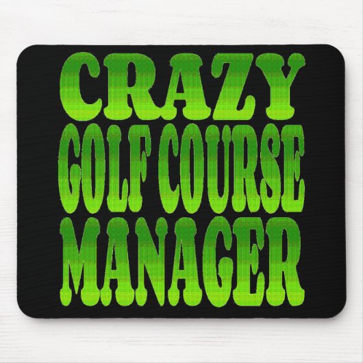 Crazy Golf Course Manager in het groen Muismat (Voorkant)