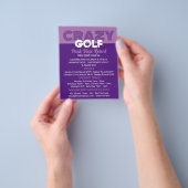 Crazy Golf Slogan, Mini Golfbaan Adverteren Flyer (Hand)