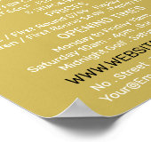 Crazy Golf Slogan, Mini Golfbaan Adverteren Poster (Hoek)