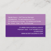 Crazy Golf Slogan, Mini Golfbaan Adverteren Visitekaartje (Achterkant)