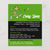 Crazy Golfer, Minigolfbaan Adverteren Flyer (Voorkant)