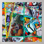 Crazy Graffiti Abstract kleurrijke Pop Art Street  Poster<br><div class="desc">Crazy Graffiti Abstract kleurrijke Pop Art Street Art Poster Anime Cartoon Comic Fiction Manga</div>