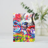 Crazy Graffiti Briefkaart (Staand voorkant)