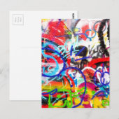 Crazy Graffiti Briefkaart (Voorkant / Achterkant)