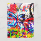 Crazy Graffiti Briefkaart (Voorkant)