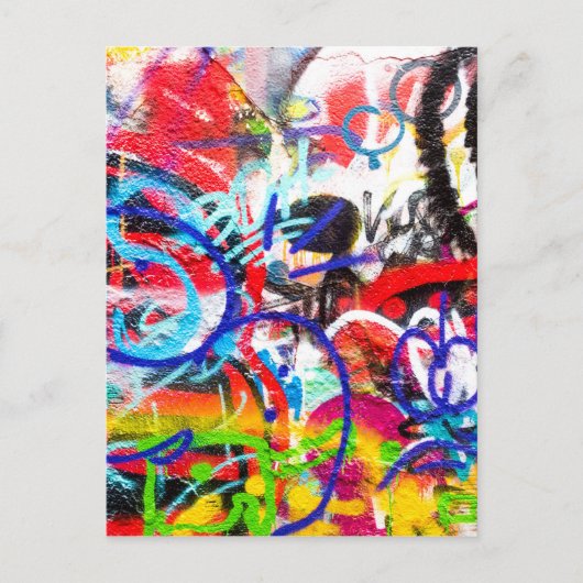 Crazy Graffiti Briefkaart (Voorkant)