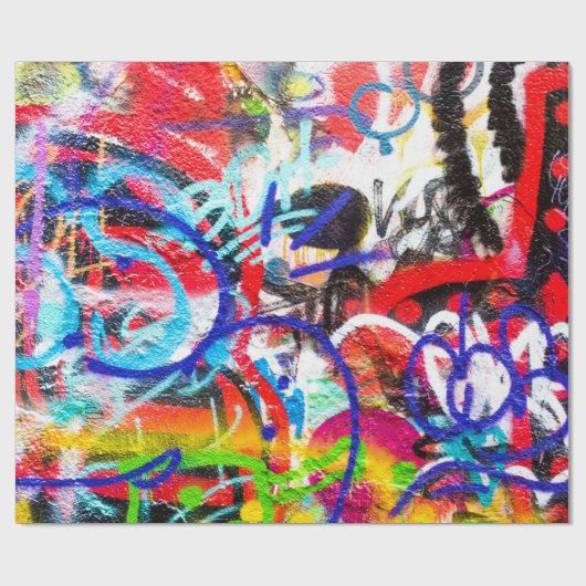 Crazy Graffiti Cadeaupapier (Vlak)