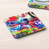 Crazy Graffiti Drankjes Onderzetter (Linkerzijde)